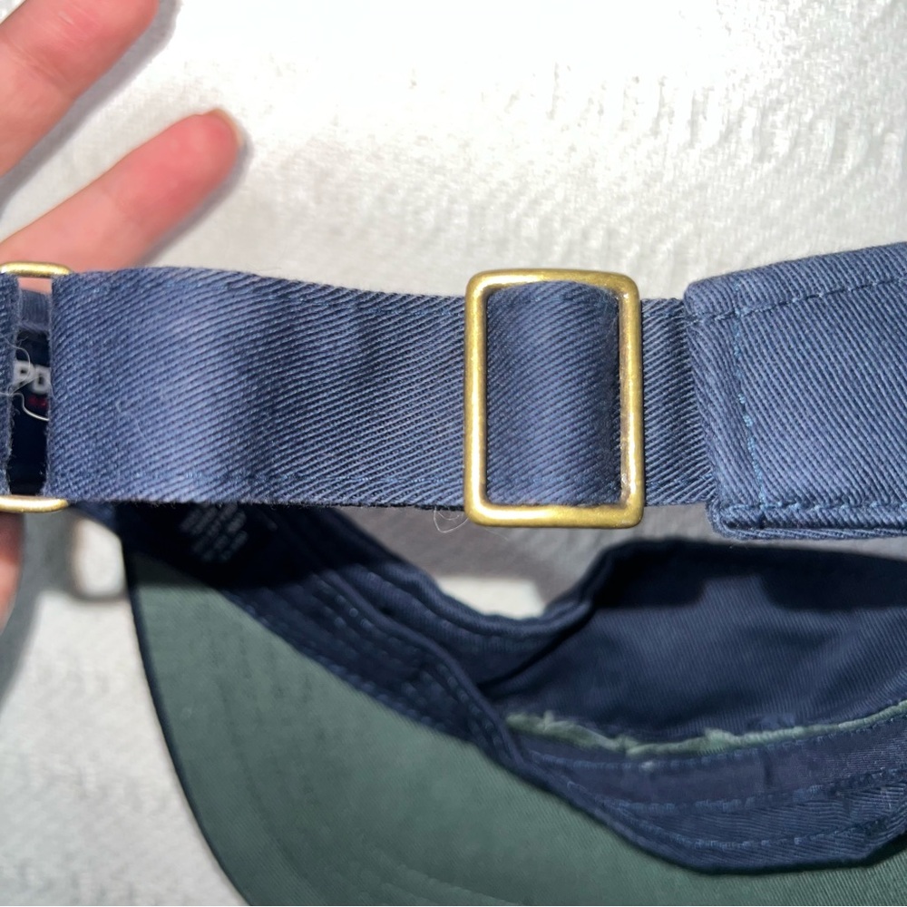 Ralph Lauren Polo Tennis Visor Hat Navy Blue Logo One Size Adjustable Cap Sporty - Picture 5 of 6